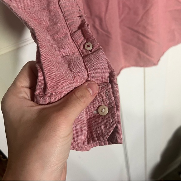 American Eagle Men's Button Down Shirt Dusty Rose Pink Long Sleeve Size XXL - Picture 8 of 9